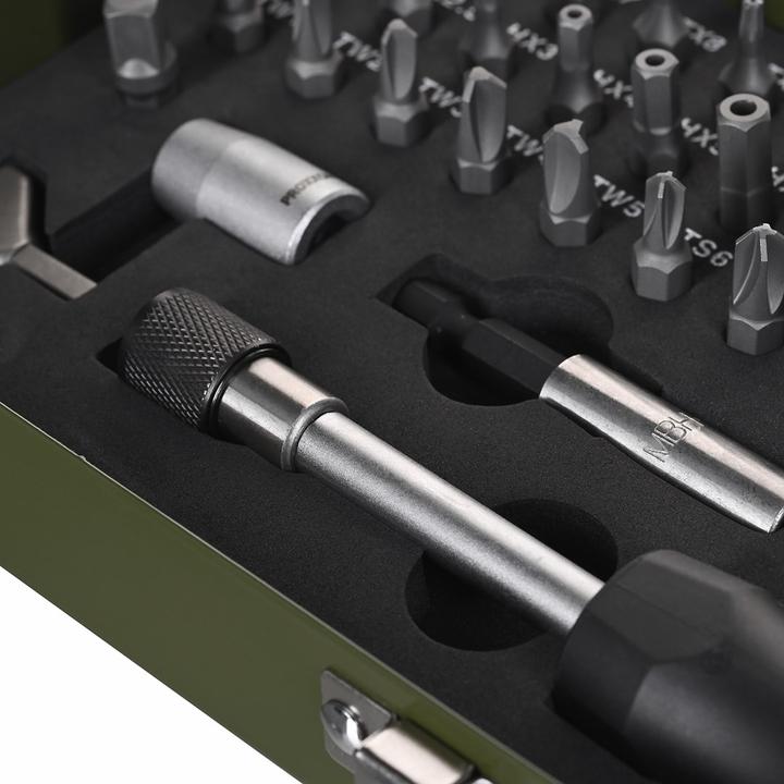 Produktbild Proxxon Super-Sicherheits- und Spezialbitsatz (Tri-Wing M3, Tri-Wing M4, Tri-Wing M5, Kreuz Phillips PH M0, Kreuz Pozidriv PZ M1, Innensechsrund TX M8, Innensechsrund TX M10, Innensechsrund TX M15, Innensechsrund TX M20, Innensechsrund TX M30, Tri-Wing M2, Kreuz Phillips PH M1, Kreuz Phillips PH M2, Innensechsrund TX M5, Innensechsrund TX M6)