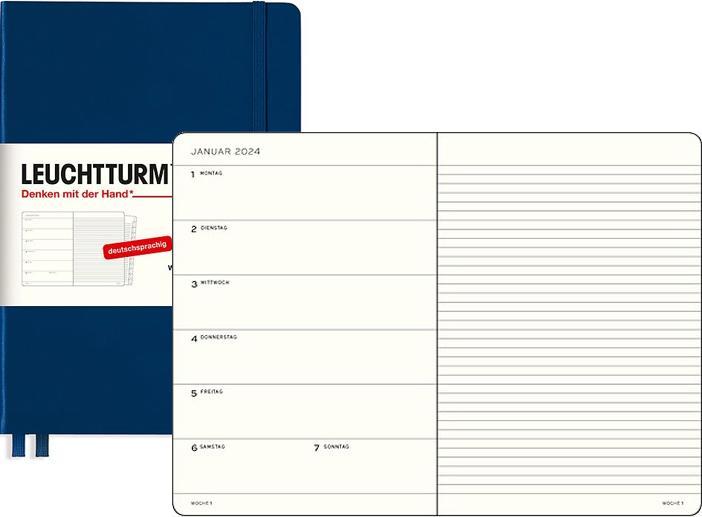 Produktbild Wochenkalender & Notizbuch Medium A5 Marine 2025 (Deutsch)