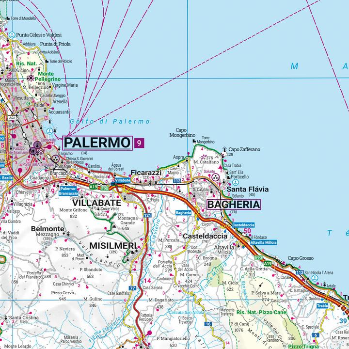 Actual product image Sicily, road and leisure map 1:150,000, freytag & berndt