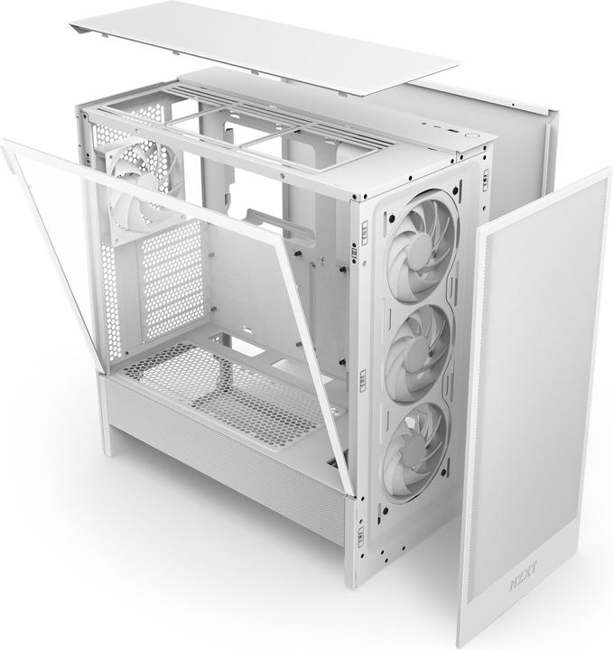 Produktbild NZXT H5 Flow ( 2024 ) (weiss, Tempered Glass) (ATX, mATX, E-ATX, Mini-ITX)
