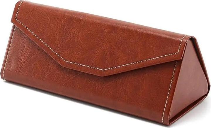 Only-Bags.Store Etui à lunettes pliant triangle en velours Etui à lunettes de soleil élégant Etui à lunettes de