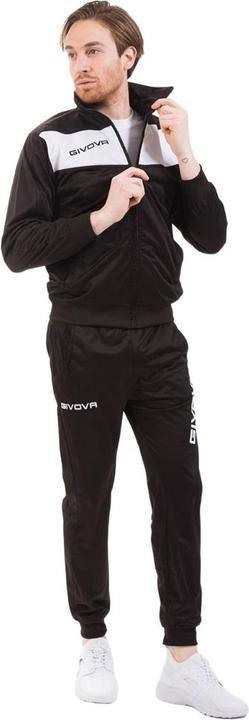 Produktbild Givova Tuta Visa Triacetato Trainingsanzug Schwarz & Weiss TR018 1003 XS (XS)