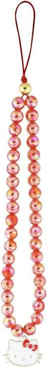 Hello Kitty Pearls Kitty Head Universal Hand Strap - red