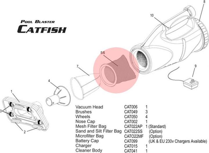 Image du produit Water Tech Sacs de rechange pour Catfish (sable & chaux)