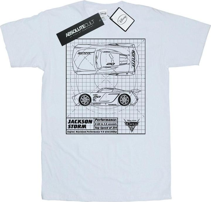 Produktbild Disney Cars Jackson Storm Blueprint TShirt (L)