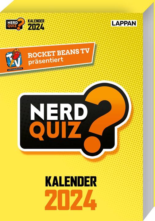 Produktbild Rocket Beans TV – Nerd Quiz-Kalender 2024 mit Fragen rund um Games, Filme und Popkultur (Deutsch)