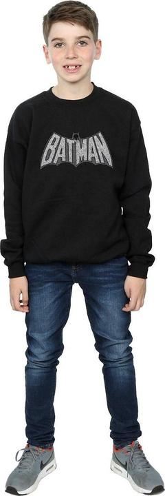 Actual product image Boys Batman Retro Crackle Logo Sweatshirt (152, 158)