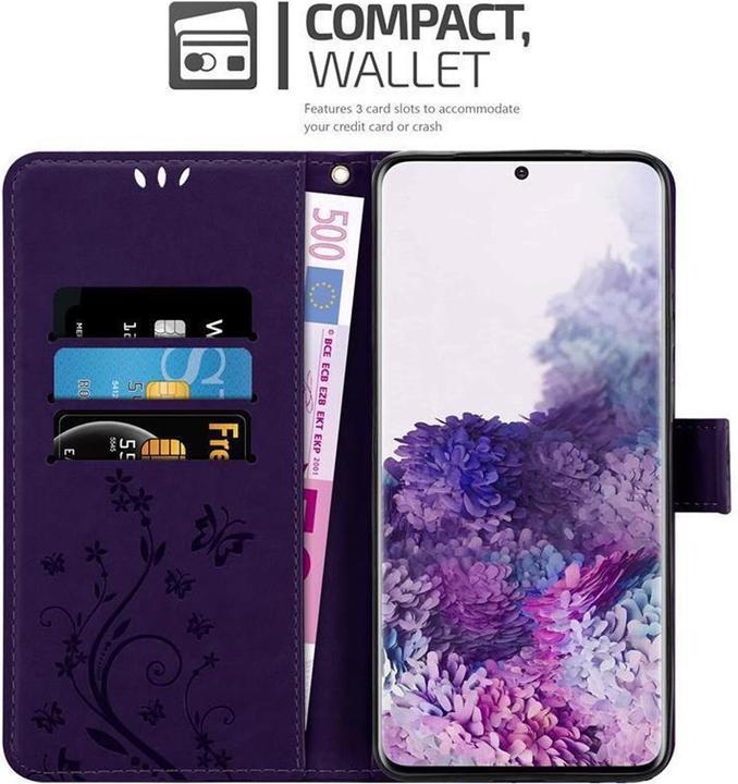 Actual product image Cadorabo Flower Book Cover (Samsung Galaxy S20)
