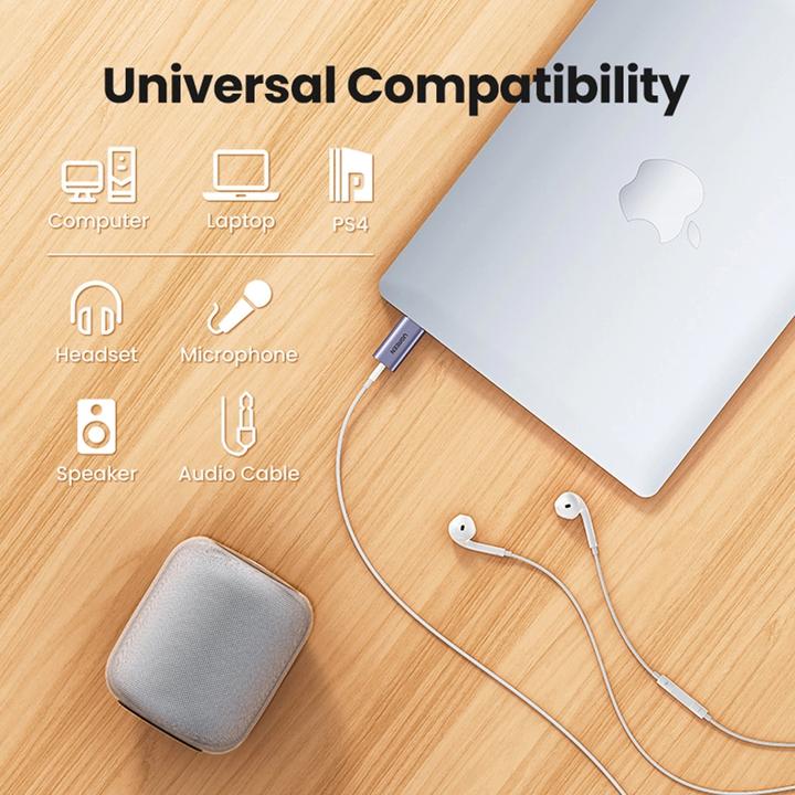 Actual product image Ugreen USB 2.0 to Audio Adapter USB Sound Card Stick (USB)