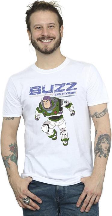 Actual product image Disney Mens Lightyear Buzz Jump To Action T-Shirt (XXL)