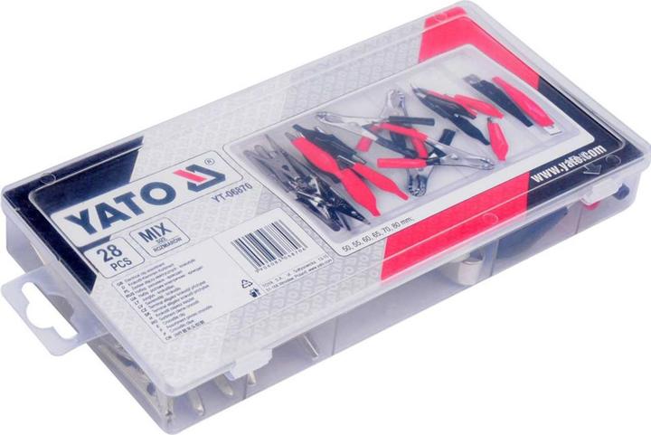 Produktbild Yato Profi Krokodil- und Klemmen 28 tlg.
