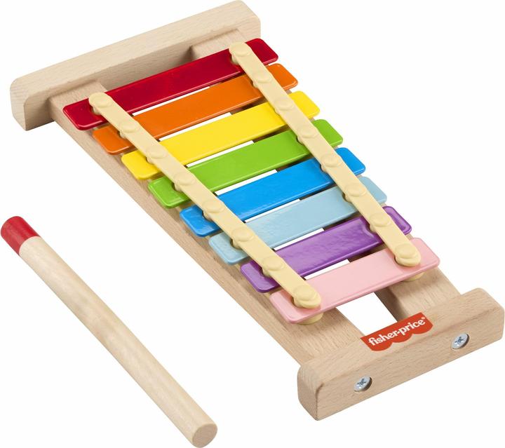 Produktbild Fisher-Price Buntes Xylophon mit Hammerspiel aus Holz (Multilingual)