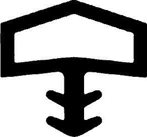 Trelleborg Zimmertürdichtung L 3001 schwarz