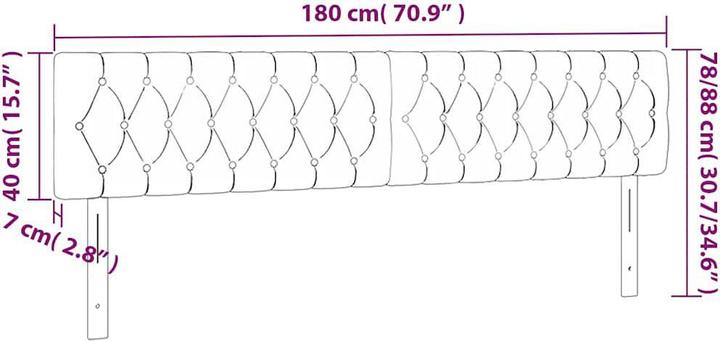 Actual product image VidaXL Poppy (180 x 7 x 88 cm)