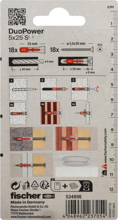 Image du produit Fischer Duopower (18 pcs)