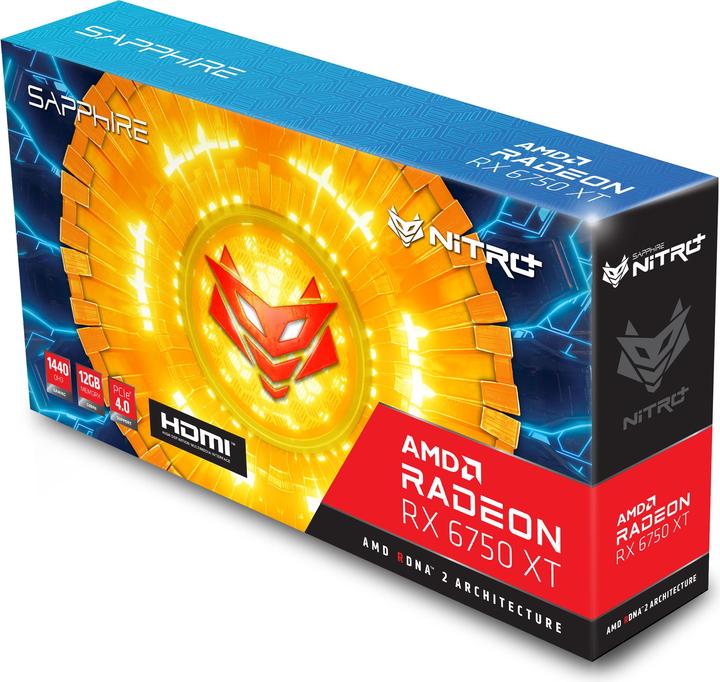 Actual product image Sapphire Radeon RX6750XT Gaming OC Nitro+ (12 GB)