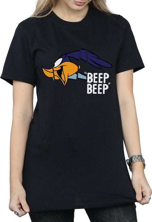 Image du produit Looney Tunes Femme/Ladies - Beep Beep Road Runner - T-shirt boyfriend en coton (M)