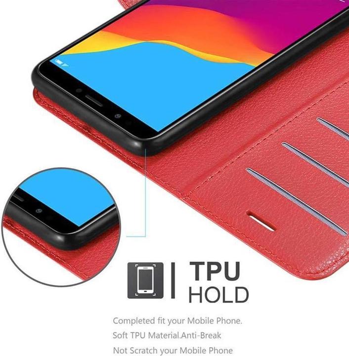 Actual product image Cadorabo Book with stand function cover (Honor 7c)