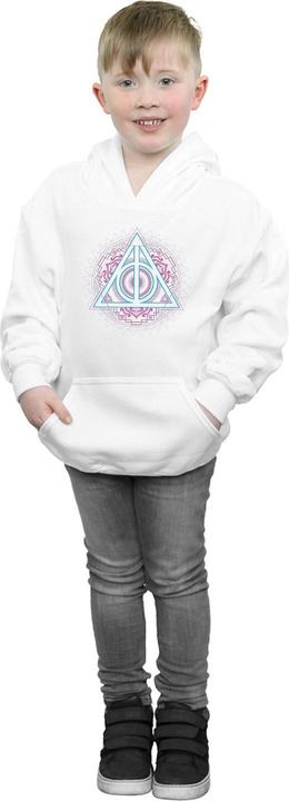 Image du produit - Sweat à capuche NEON DEATHLY HALLOWS - Garçon (140, 146)