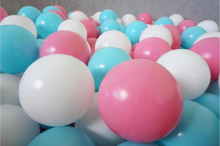Image du produit Knorrtoys Jeu de boules environ Ø6 cm - 100 boules rose/crème/bleu clair