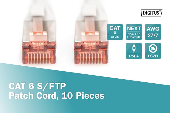 Produktbild Digitus Netzwerkkabel (S/FTP, CAT6, 0.25 m)