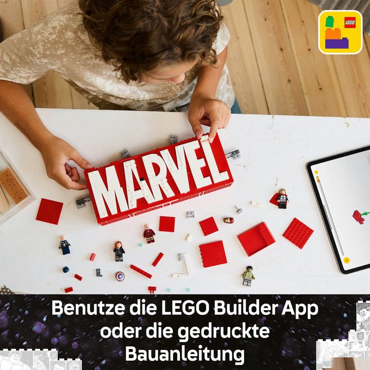 Produktbild LEGO Logo & Minifiguren (76313, LEGO Marvel)