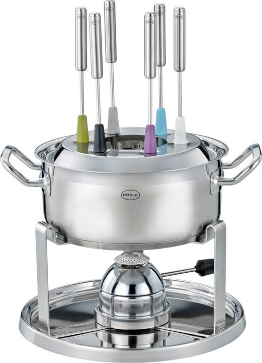 Immagine prodotto Rösle set per fonduta in argento con bruciatore a gas 39x27,5x15cm