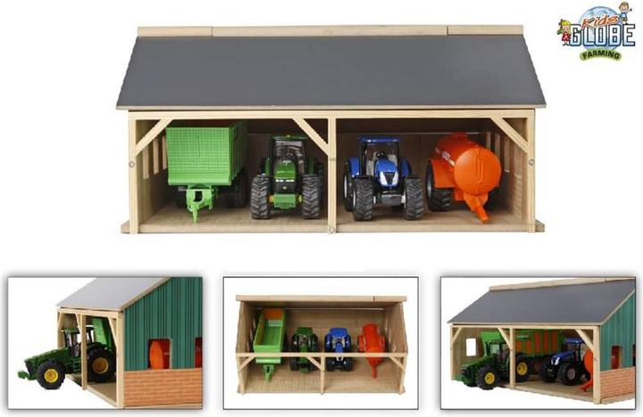 Produktbild Kids Globe Farming Landwirtschaftlicher Schuppen für Traktoren