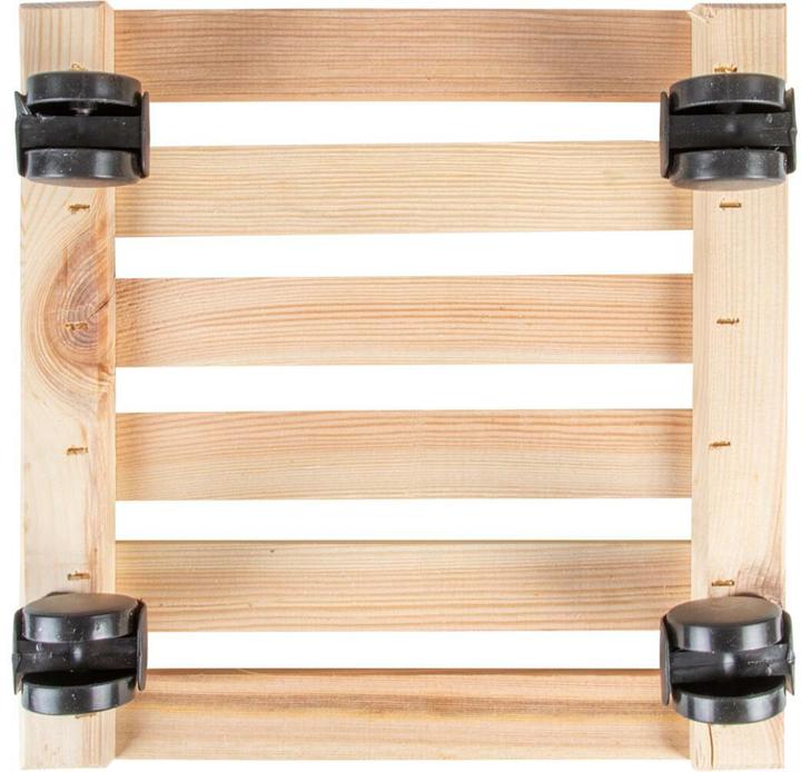 Produktbild Esschert Design Rolleruntersetzer Quadratisch L Nature/Schwarz