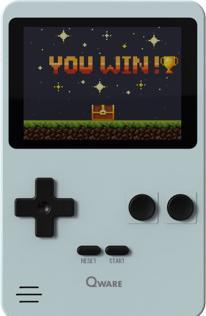 Actual product image Qware Arcade 240 In 1 Mini Game Retro Grey