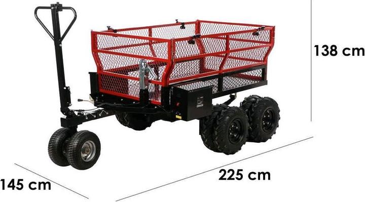 Produktbild GeoTech GeoTechPro AkkuSchubkarre 48V 15AhAllzwecktransporter