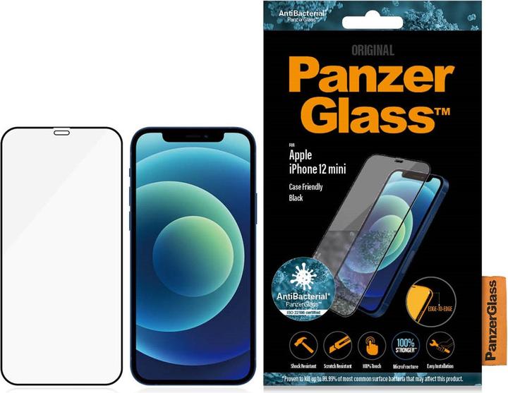 PanzerGlass Edge-to-Edge (1 Piece, Apple iPhone 12 mini)