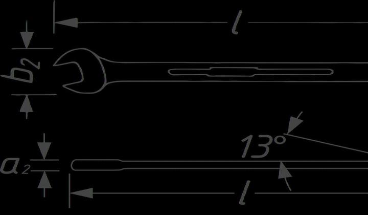 Immagine prodotto HAZET Chiave combinata a forchetta/ad anello con cricchetto 606-15 ∙ Profilo trazione doppio esagon… (15 mm)