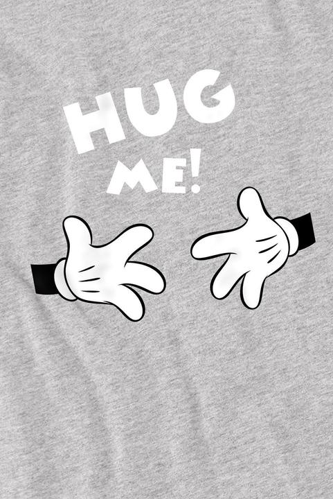 Actual product image Disney Mens Hug Me Mickey Mouse Valentine's Day T-Shirt (S)