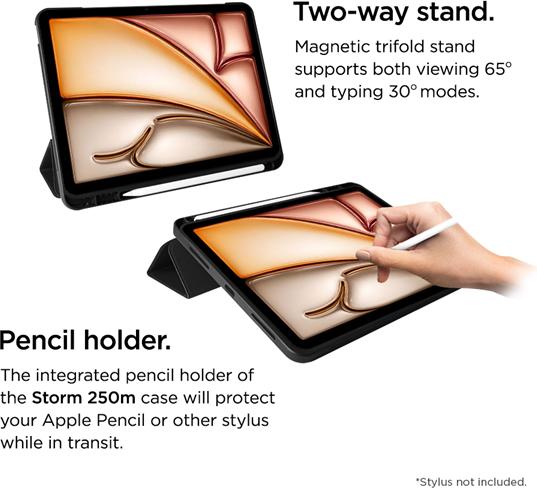Actual product image Eiger Storm 250 Stylus Case (iPad Air 2022 (5th Gen), iPad Air 2020 (4. Gen), iPad Air 11 2024 (M2), iPad Air 11 2025)