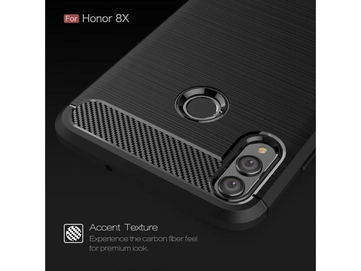 Immagine prodotto Screenguard Honor 8X Cover Carbon Brushed Soft TPU (Honor 8X)