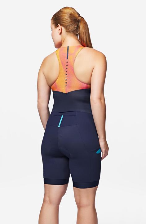 Immagine prodotto Van rysel Women'S Short-Distance Triathlon Trisuit - Navy/Orange (M)
