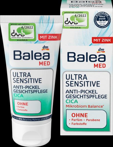 Immagine prodotto dm Balea Med Ultra Sensitive Trattamento viso anti-imperfezioni con Cica (50 ml, Crema 24h)