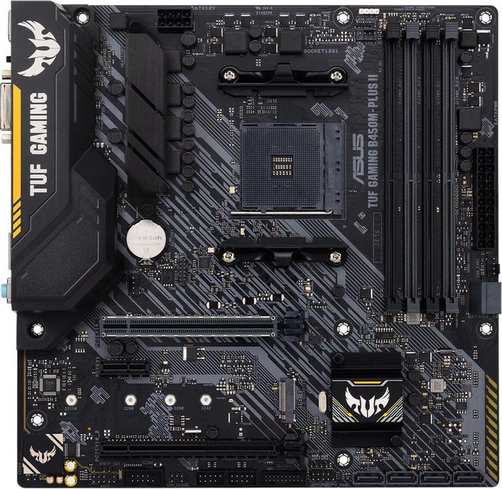 Productafbeelding ASUS TUF B450M-Plus II Gaming (AM4, AMD B450, mATX)