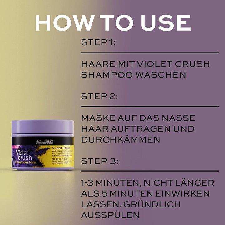Immagine prodotto John Frieda Sheer Blonde - Violet Crush Silver Mask (250 ml)