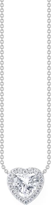 Produktbild Thomas Sabo Kette mit Halo-Anhänger in Herzform (925er Silber, 40 - 45 cm)