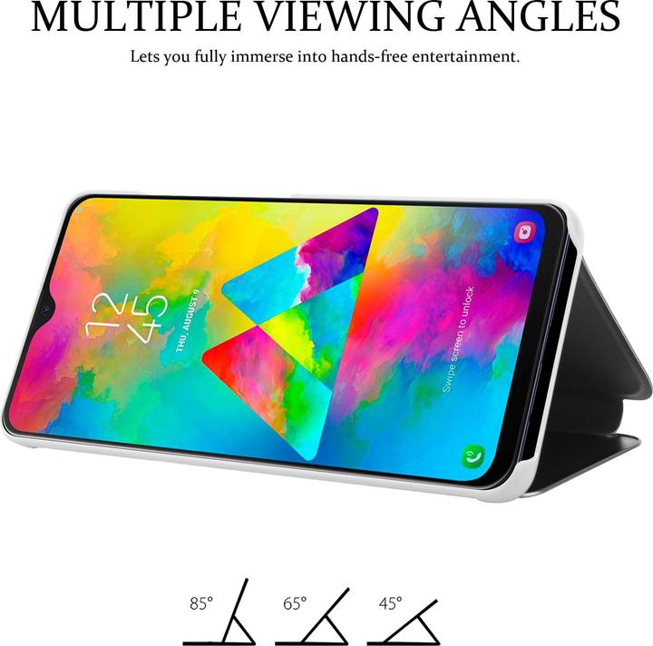 Productafbeelding Cadorabo Boek Smart View Spiegelhoes (Samsung Galaxy M20)