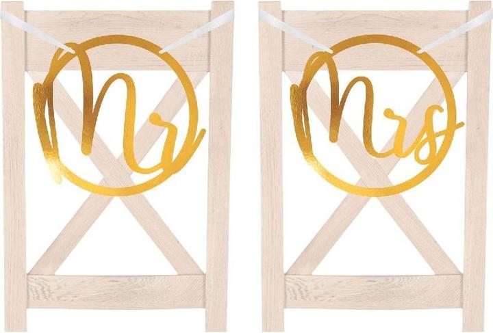 Immagine prodotto Amscan 2 Segni di sedia "Mr" e "Mrs" Carta Nuziale 28
