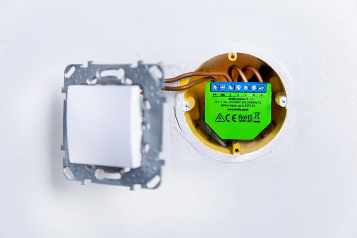 Actual product image Shelly Dimmer 2 x2 (Dimming actuator)