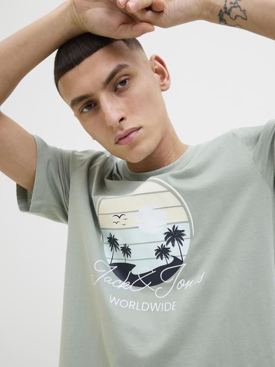 Image du produit Jack & Jones Gedruckt Rundhalsausschnitt T-shirt T-shirt (XL)