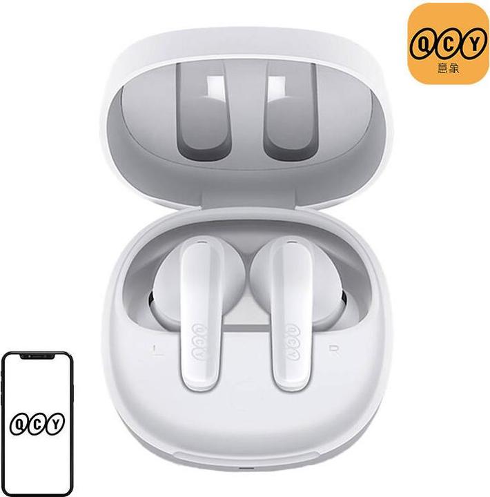 Actual product image QCY Wireless Earphones TWS T13x (white) (ANC, 8 h, Wireless)