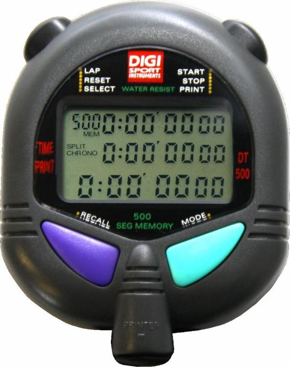 Immagine prodotto Digi Sport Cronometro DIGI PC-110/111, grigio, 7,1 cm, 500 posizioni di memoria, 6 cm