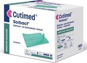 Image du produit BSN Compresse Cutimed Sorbact 4x6cm bactéricide stérile 5 pces