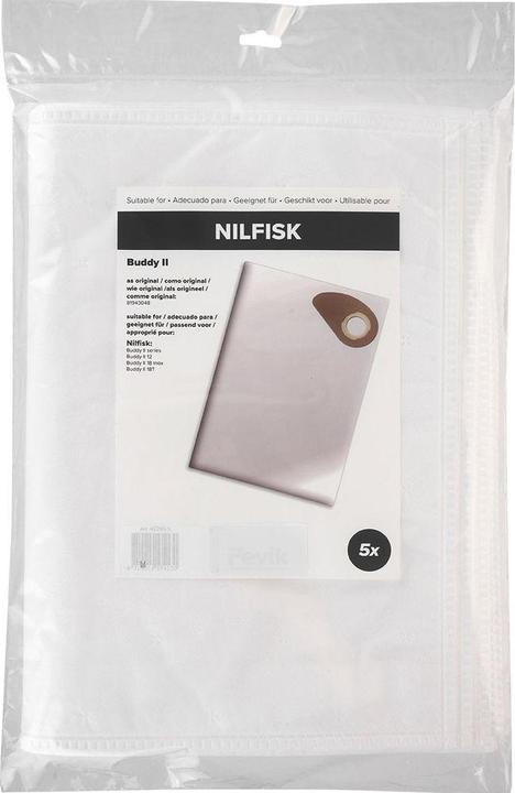 Image du produit Alternativ 5 sacs à poussière pour remplacer Nilfisk 81943048 pour Buddy II