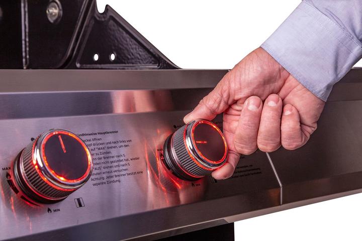 Image du produit Grillfürst G310E Gril à gaz 3 feux avec brûleur haute température et grilles en acier inoxydable (10.50 kW)
